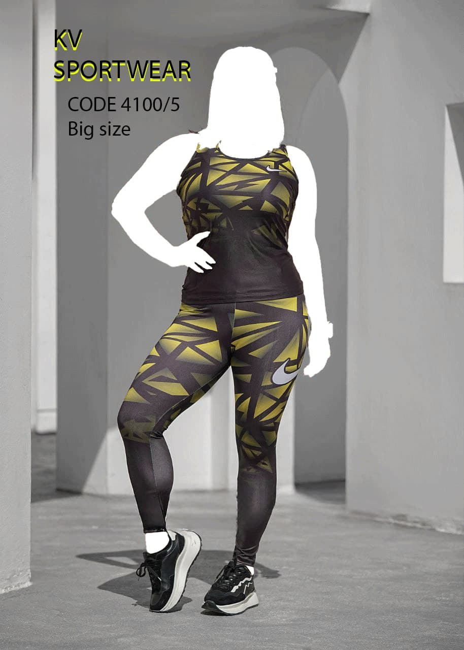 ست تاپ لگ سایز بزرگ ورزشی زنانه NIKE کد 0016