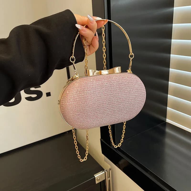 کیف کلاچ مجلسی دستی و دوشی زنانه و دخترانه کد 3449