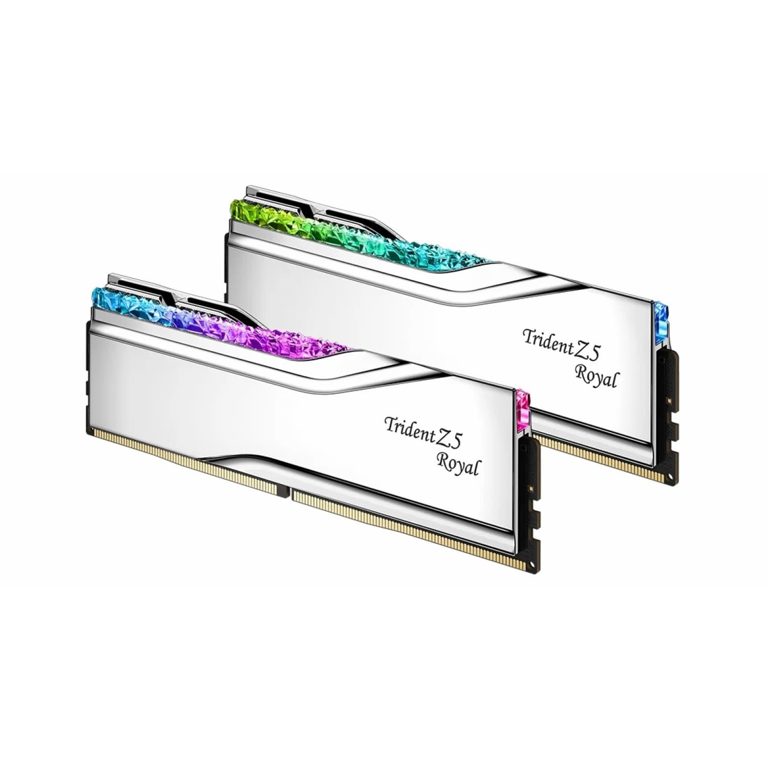 رم جی اسکیل GSKILL Trident Z5 RGB SILVER ROYAL 32GB (2x16GB) 7200MT/s CL34 DDR5