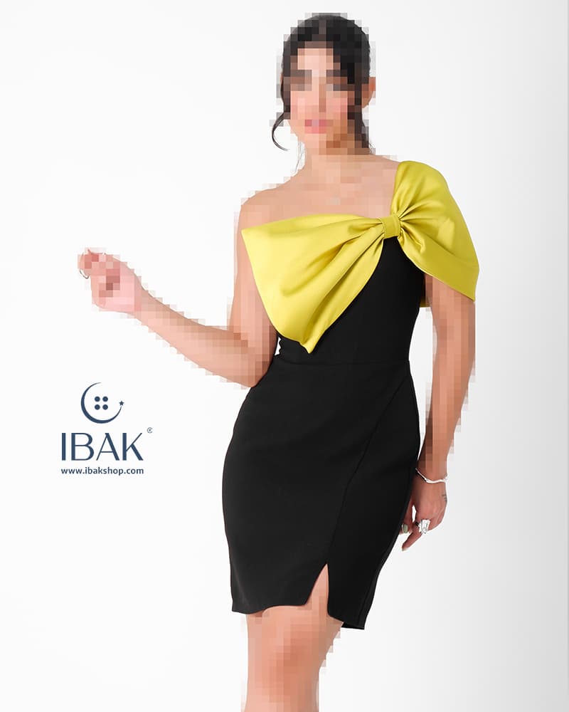 پیراهن سرشونه پاپیون-funda