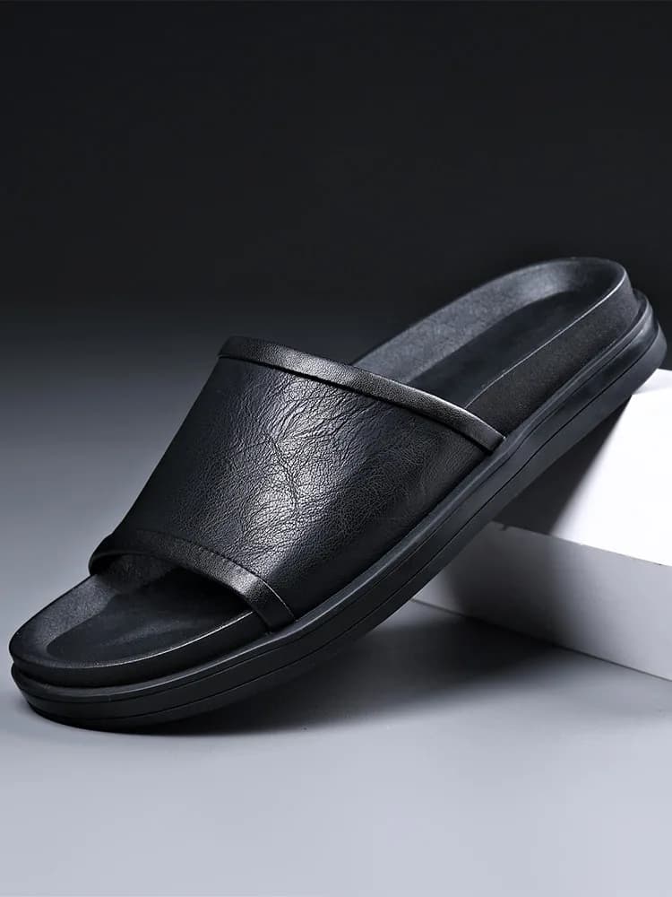 دمپایی چرم مردانه و پسرانه کد 3062