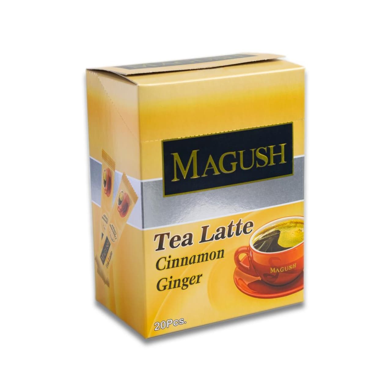 چای لاته با طعم زنجبیل و دارچین ماگوش بسته 20 عددی