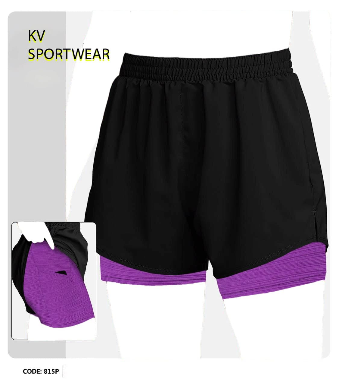 شلوارک پادار ورزشی زنانه کد 0005