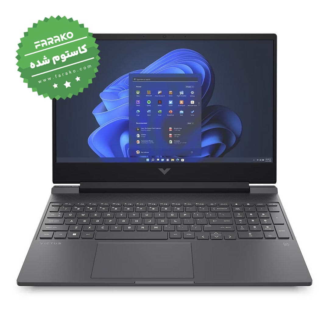 لپ تاپ 15.6 اینچ اچ پی Victus 15-FA0033DX Core i5 12450H/1TB SSD/16GB/RTX3050 4GB