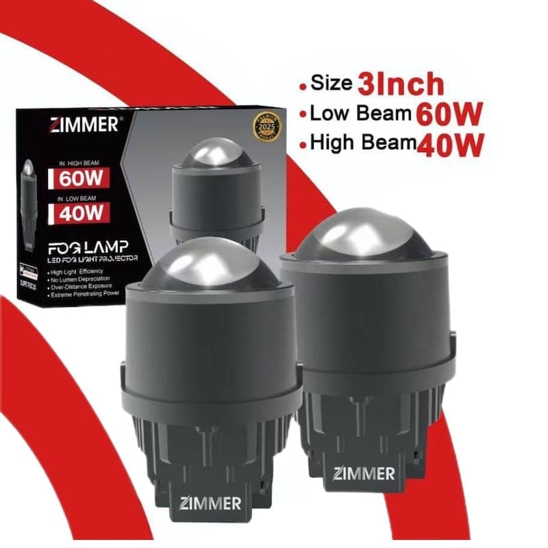 لنز جغدی پرژکتور R30 زیمر ۲ چشم سه رنگ