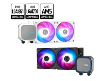 خنک کننده مایع پردازنده ام اس آی مدل MAG CORELIQUID A13 240 ARGB