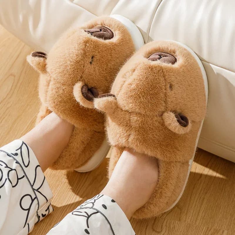 دمپایی روفرشی مخمل زنانه کد 2127