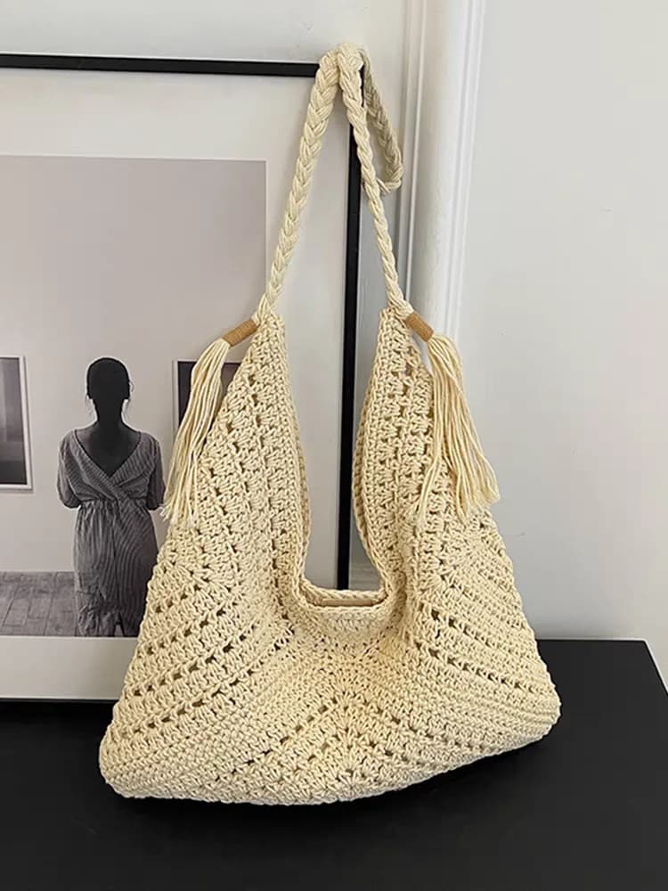 کیف بافتنی دوشی دخترانه و زنانه کد 3180