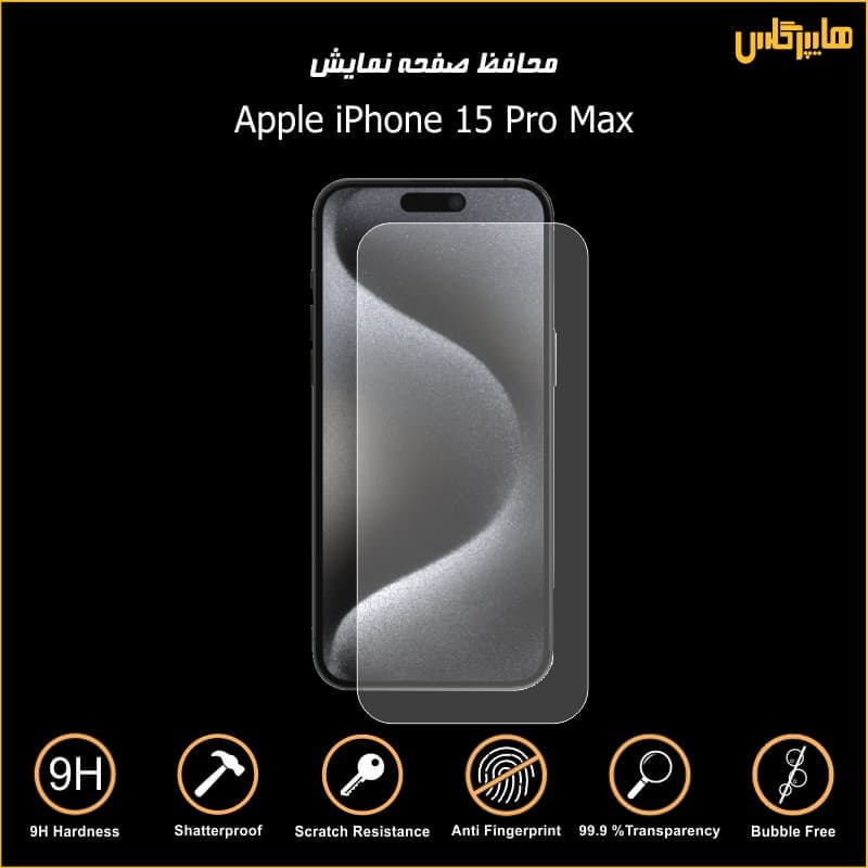 محافظ صفحه نمایش آیفون 15 پرومکس