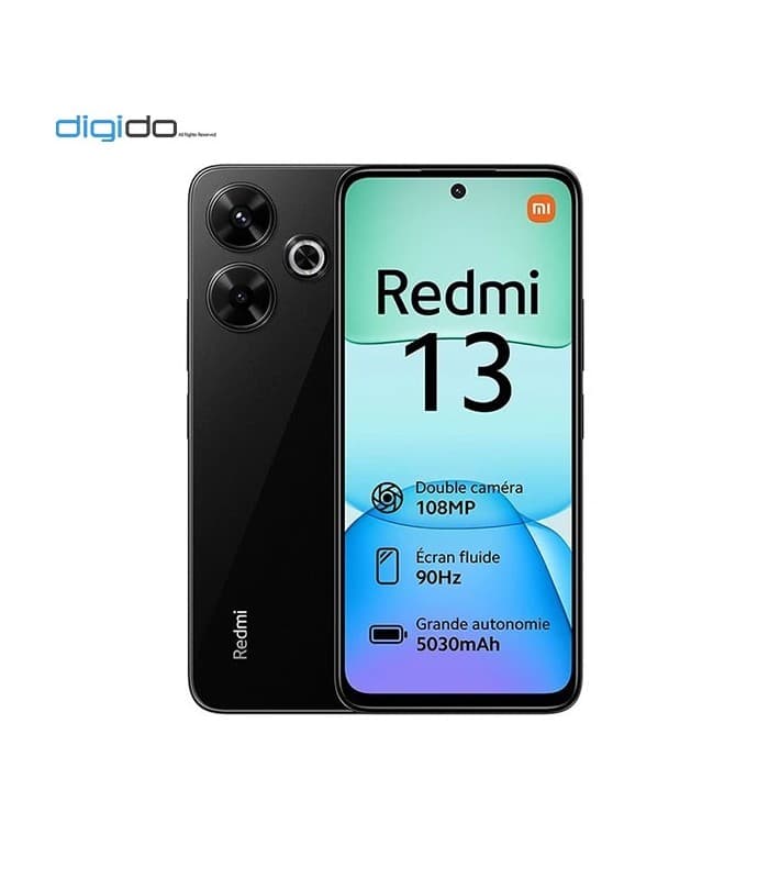 گوشی موبایل شیائومی مدل Redmi 13 4G دو سیم‌ کارت ظرفیت 256 گیگابایت و رم 8 گیگابایت