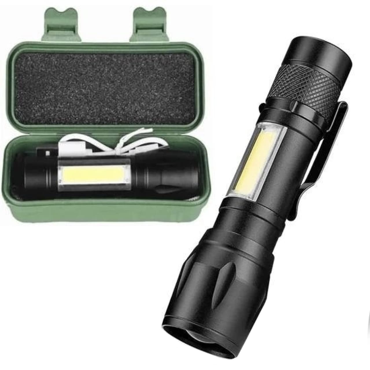 چراغ قوه پلیسی فلزی زوم دار مدل Q3