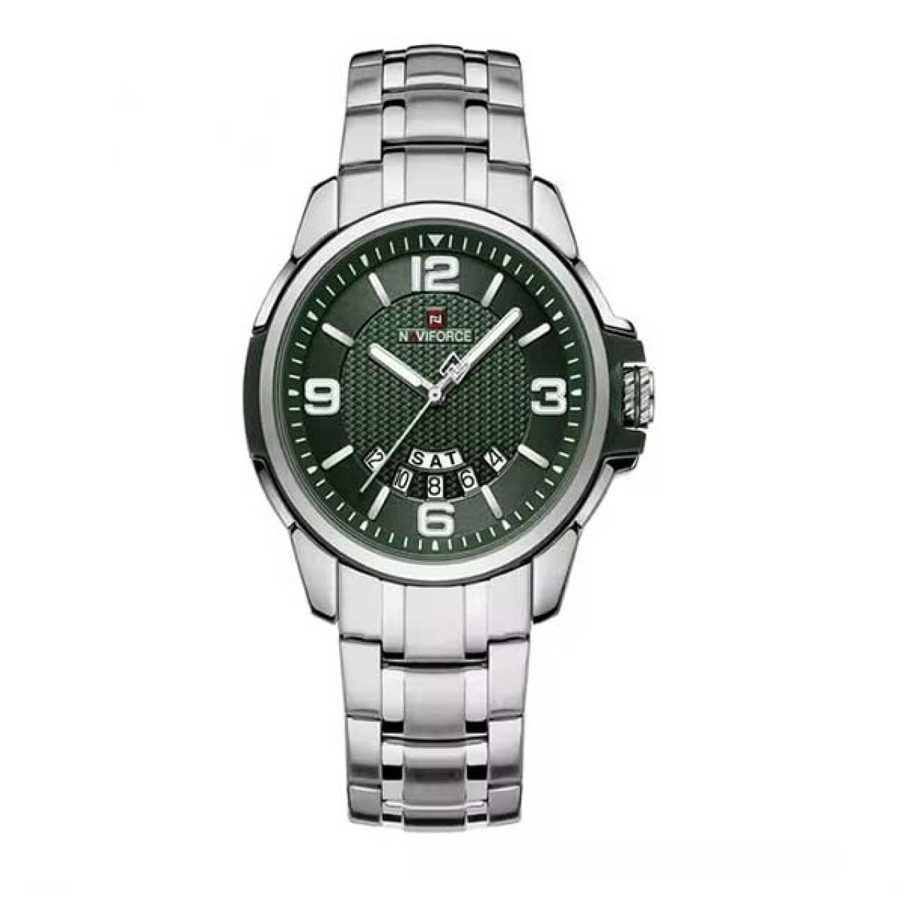 ساعت مچی عقربه‌ای مردانه کوارتز نیوی فورس مدل NF9215S S/GN/GN