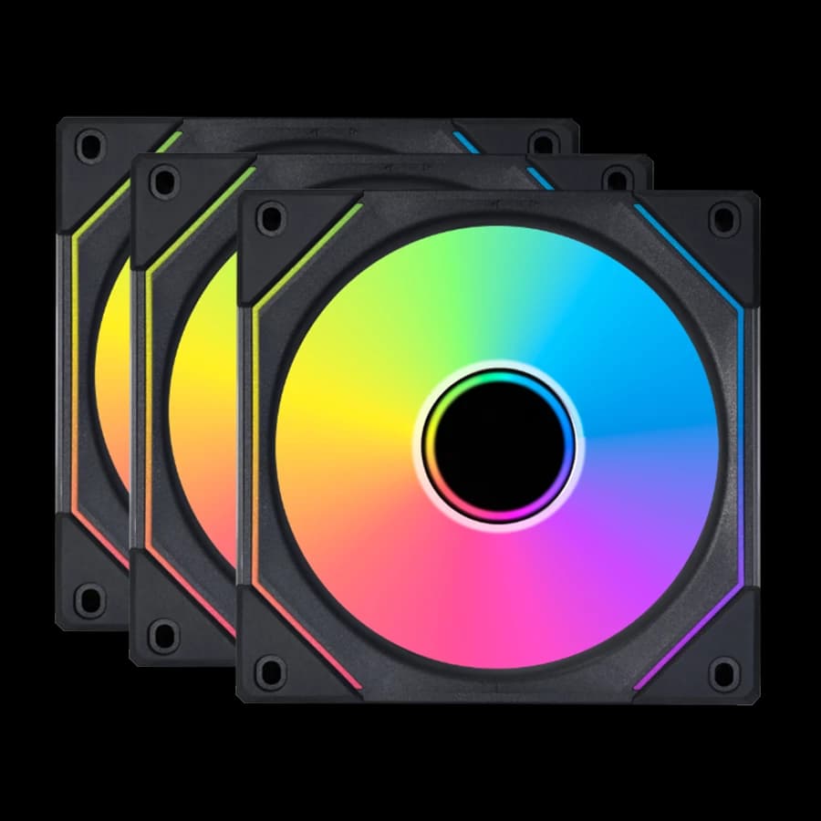 فن کیس لیان لی UNI Fan SL120 INFINITY Black بسته 3 عددی