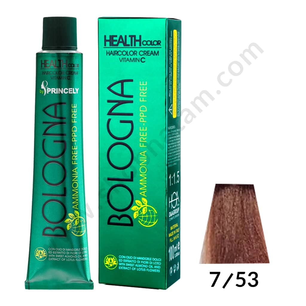 رنگ مو بلونیا (شماره 7/53) بلوند شکلاتی حجم ۱۰۰ میلی لیتر