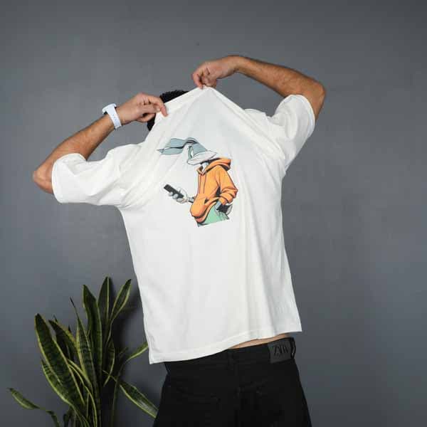 تیشرت لش مچینست طرح خرگوش