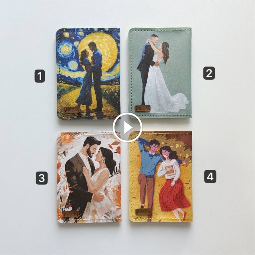 جلد شناسنامه عروس و داماد (مجموعه دوم )