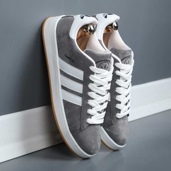 کتونی مردانه آدیداس کامپوس طوسی سفید KH