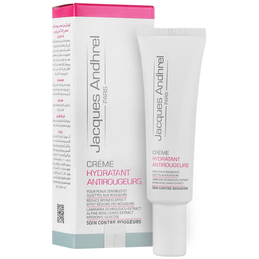 کرم آبرسان و ضد قرمزی مناسب پوست حساس ژاک آندرل پاریس
