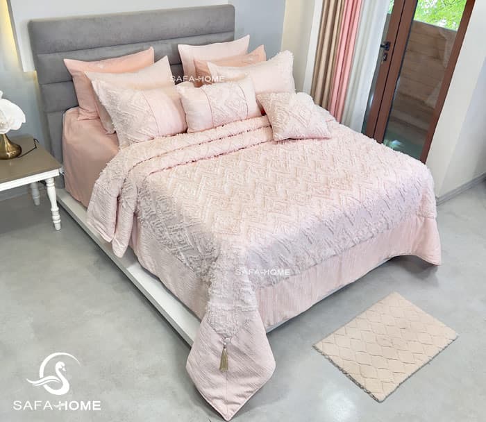 روتختی دونفره 10 تکه اینتنس مدل پینترستی صورتی روشن