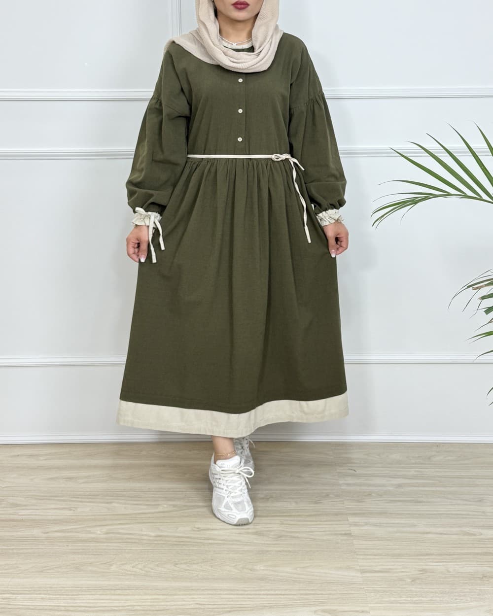 پیراهن مانتویی نازین - کد 1265