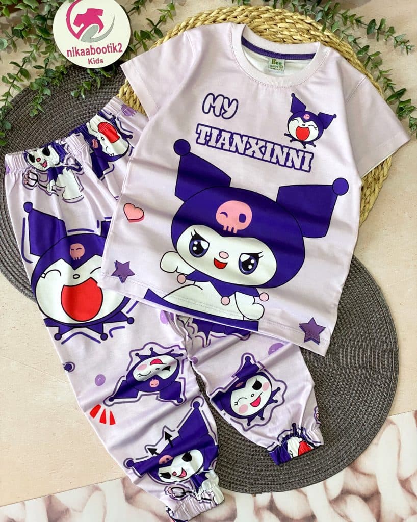 تیشرت شلوار کرومی بنفش