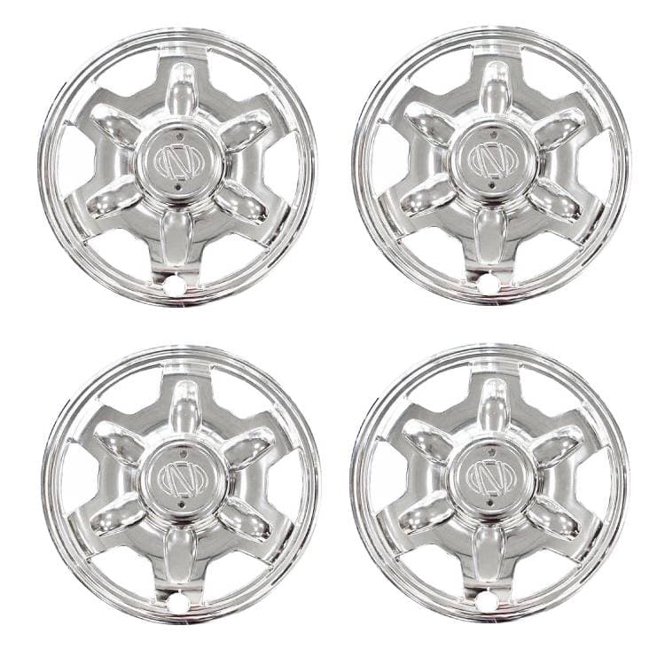 قالپاق نیسان شوکا (پادرا) طرح آبکاری همراه با براکت و پیچ در بسته بندی 4 عددی برند حامد