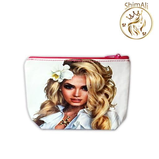 کیف لوازم آرایش طرح دختر کد2