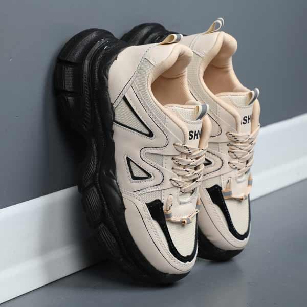 کتونی لژدار اسپرت فشیون MEL کرم مشکی