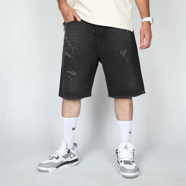 شلوارک بگ لی ذغالی ZARA