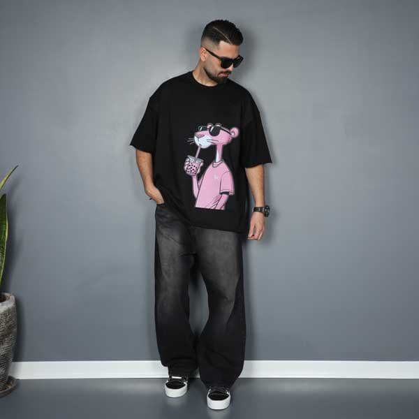 تیشرت لش مچینست طرح آبمیوه صورتی TOLID