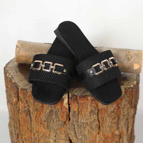 صندل زنانه مشکی تمام مدل آینور