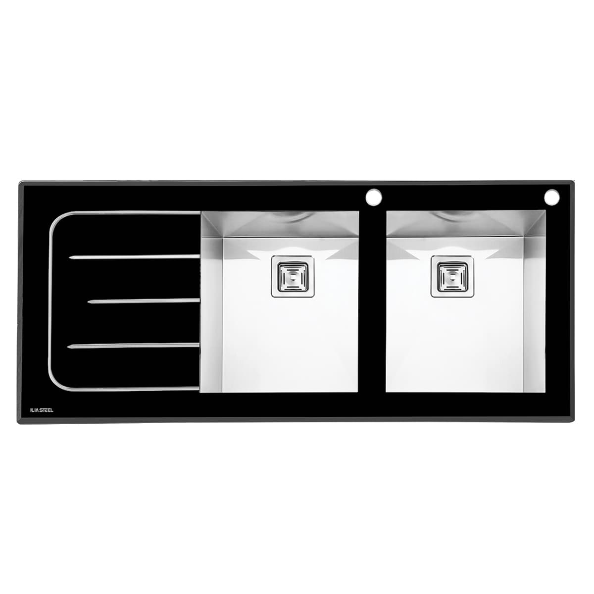 سینک شیشه ای ایلیا استیل مدل 8022