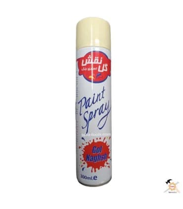 اسپری رنگ روغنی کرم روشن گل نقش