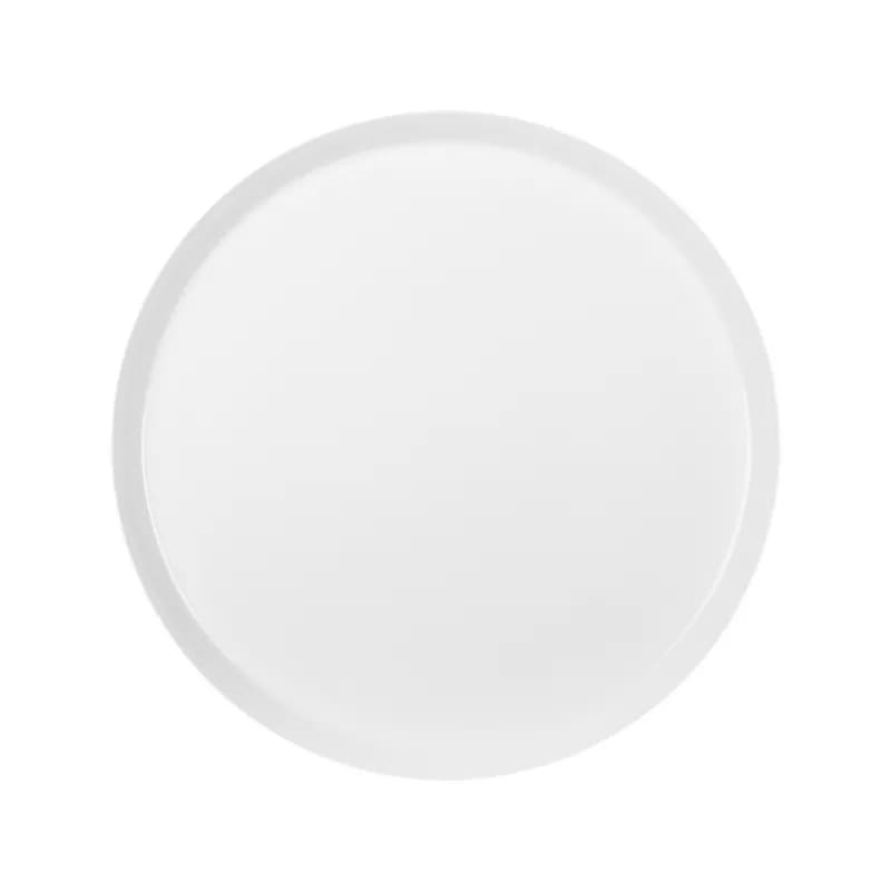 بشقاب تخت چینی زرین فرم اس سفید (سایز 27)