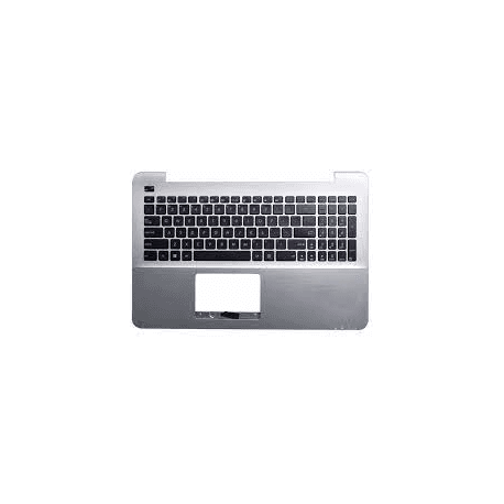 keyboard laptop Asus K555 کیبورد لب تاپ ایسوس با قاب نقره ای دور کیبرد