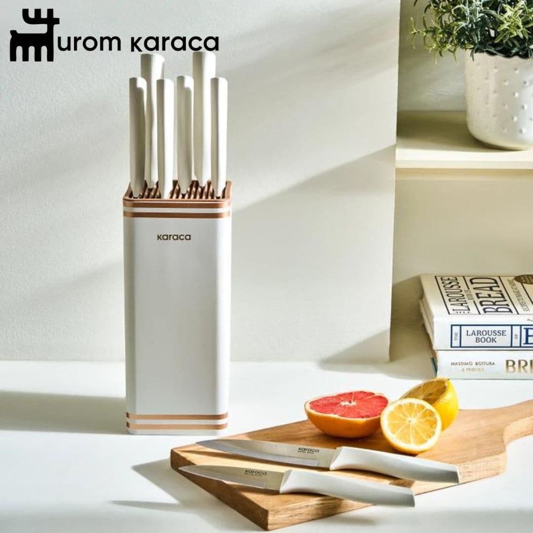 سرویس چاقو 9 پارچه کاراجا Megacut کرم