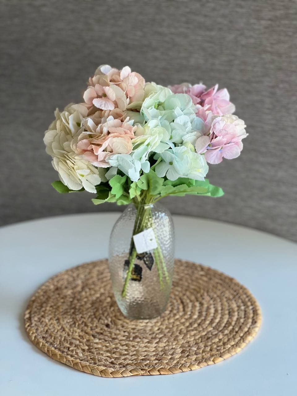 گل مصنوعی ادریسی (هورتانسیا) مدل آبرنگی