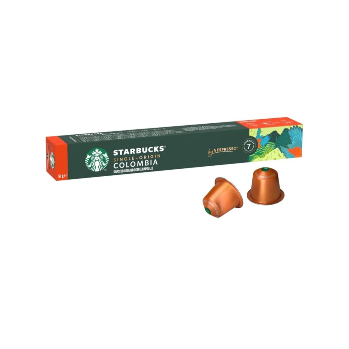 کپسول قهوه نسپرسو استارباکس مدل کلمبیا Single-Origin بسته ۱۰ عددی