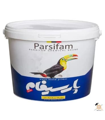 رنگ نیم پلاستیک سفید مات درجه 2 پارسیفام گالن 4 کیلویی