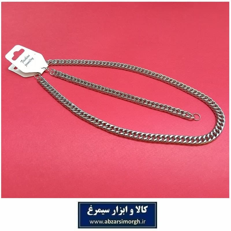 ست گردنبند و دستبند زنجیر کارتیه یا کارتیر نقره ای مدل A وزن 28 گرم فروش تک و تعداد ZBD-017