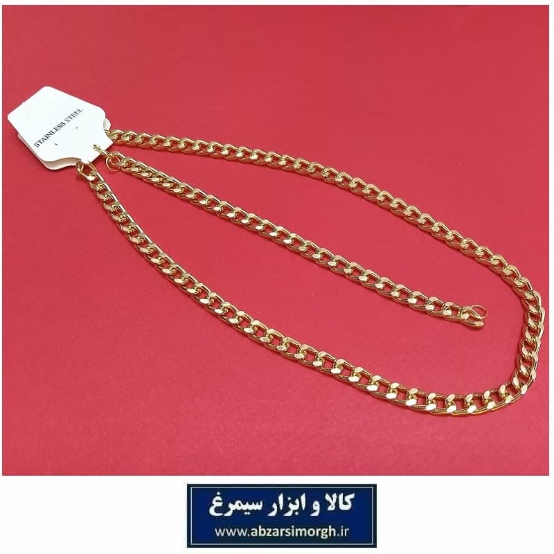 ست گردنبند و دستبند زنجیر کارتیه یا کارتیر طلایی B وزن 24 گرم فروش تک و تعداد ZBD-018