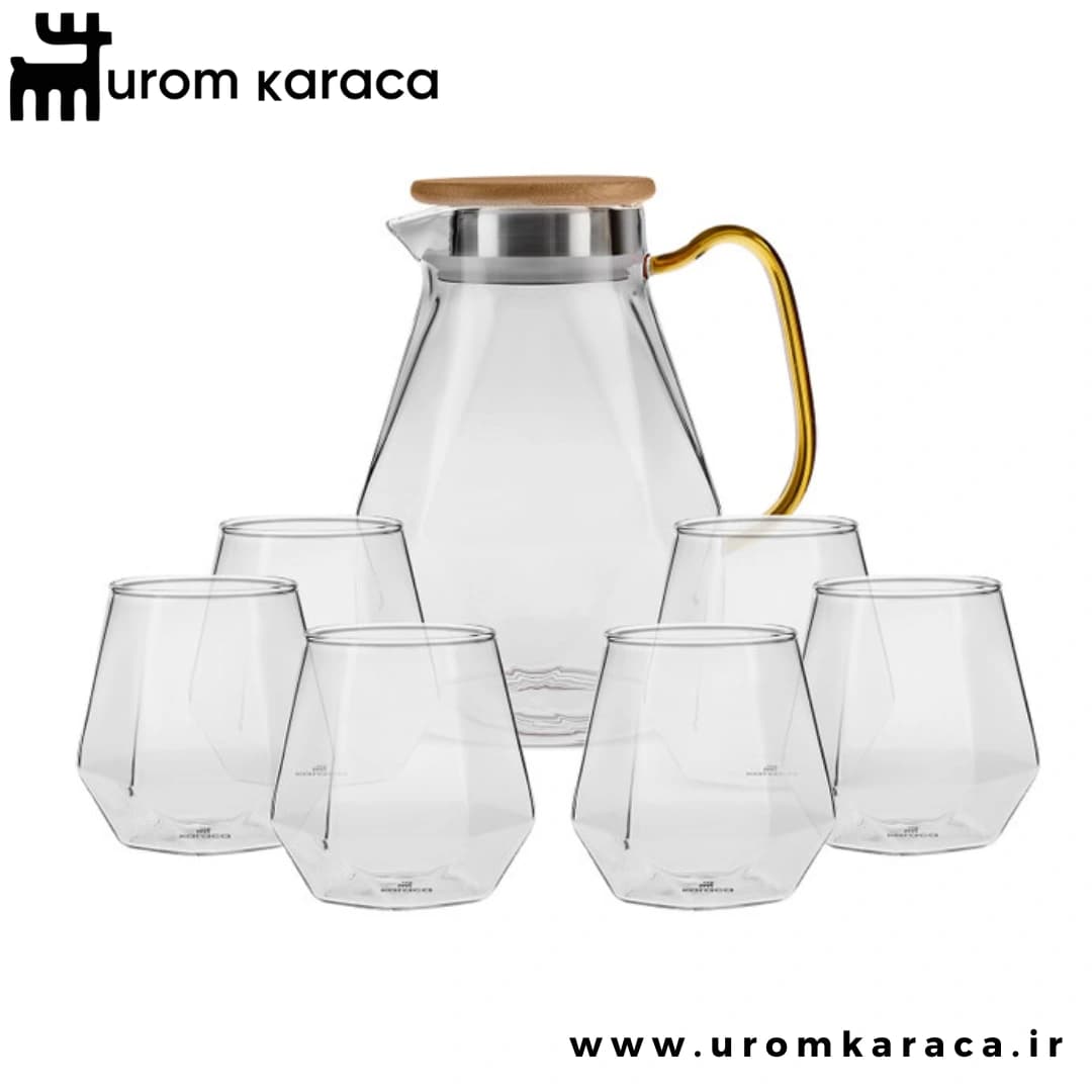 ست لیوان و پارچ ۷ پارچه کاراجا Savona