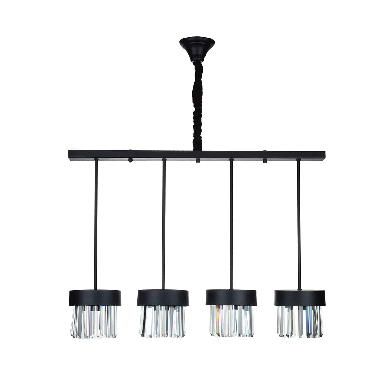 چراغ آویز 4 شعله چشمه نور کد MO4403/4BK