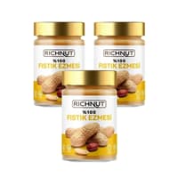 کره بادام‌ زمینی بدون شکر ریچنات 300 گرم ۳ عدد