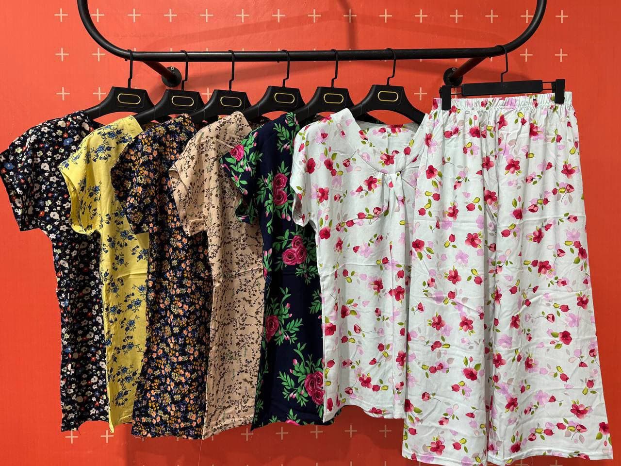 ست بلوز شلوار نخی کد 7423