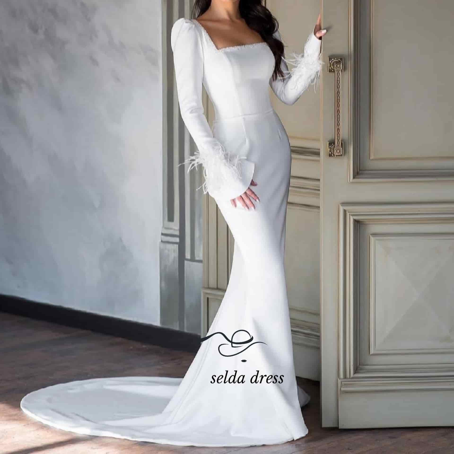 لباس نامزدی پوشیده برای محضر /لباس عقد مدل ماهی ۱۹۷۵