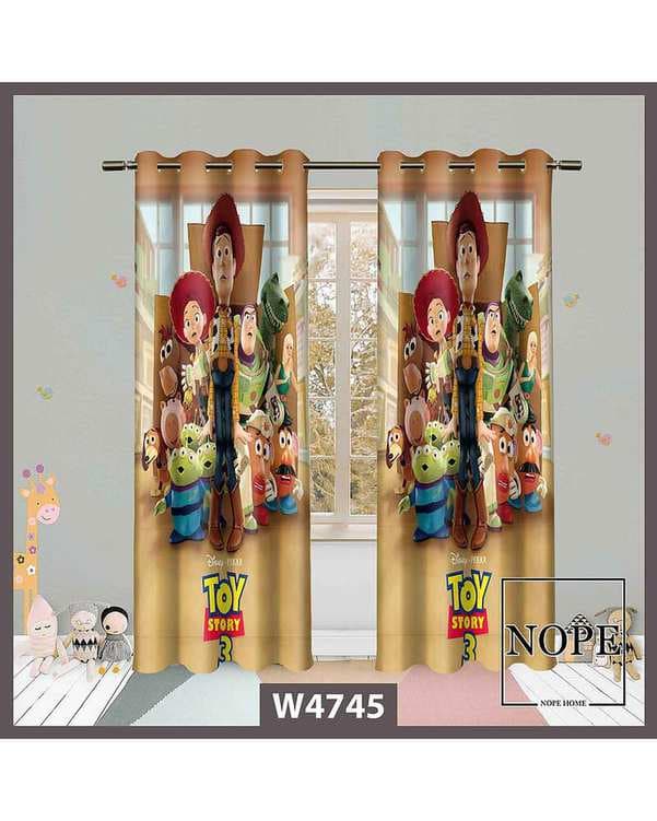 پرده کودک مخمل نوپه هوم Nopehome مدل پانچی طرح لوک خوش شانس کد W4745