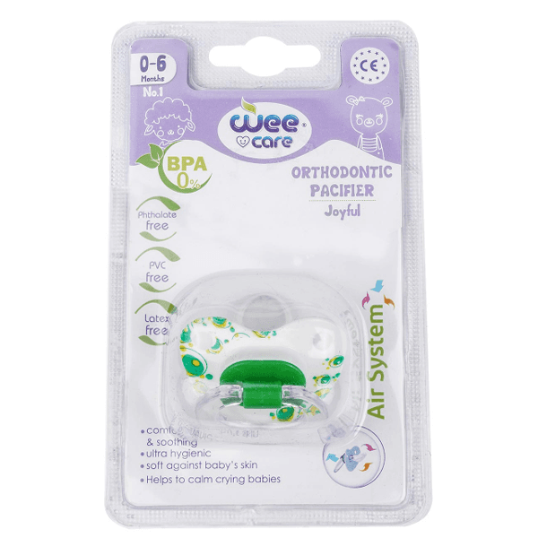 پستانک ارتودنسی مات چاپدار وی کر مدل Joyful کد P121 سایز 1