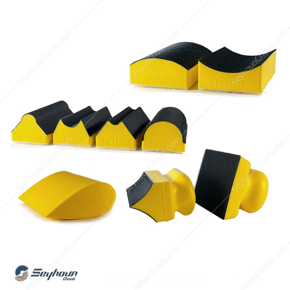 ست بلوک سنباده زنی 9 عددی چسبی (دستی) سیلیکونی برند ویونا