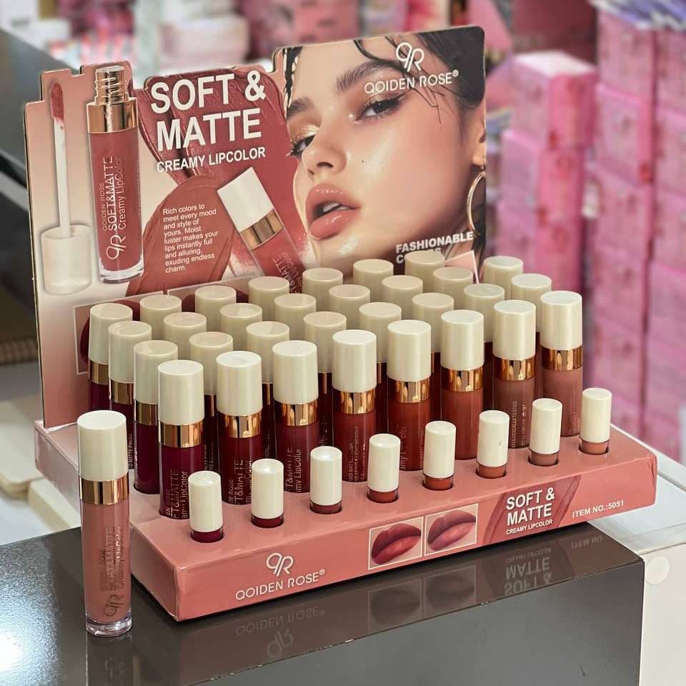 رژ لب مایع 5051 تستر دار QOIDEN ROSE